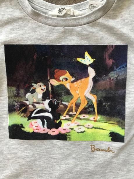 Mikina bambi, h&m,110