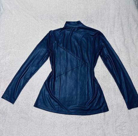 Tmavomodré tričko so zipsom na pleci zn. magenta, m