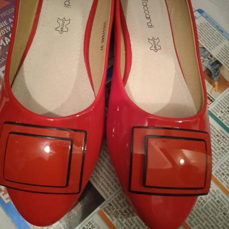 Baleriny lakované nenosené, 37