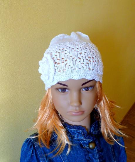 Biela bavlnena ciapka, 86 - 134