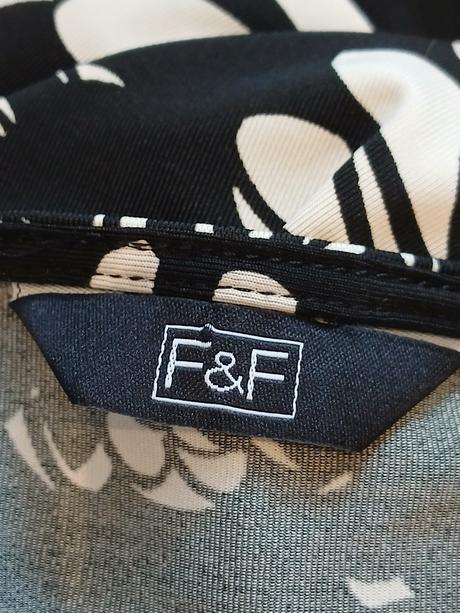 Dámske šaty kvetované čierno biele f&f (34), f&f,xs