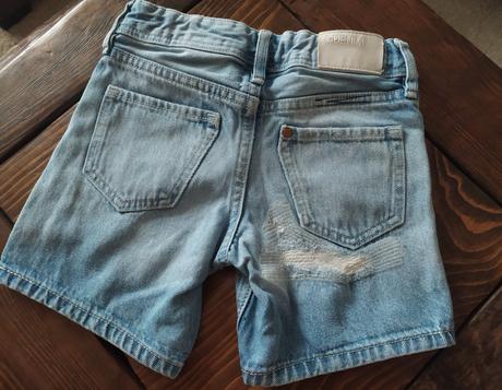 Krátke riflové nohavice, h&m,104