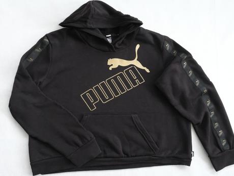 Mikina čierna puma s kapucňou, puma,xl