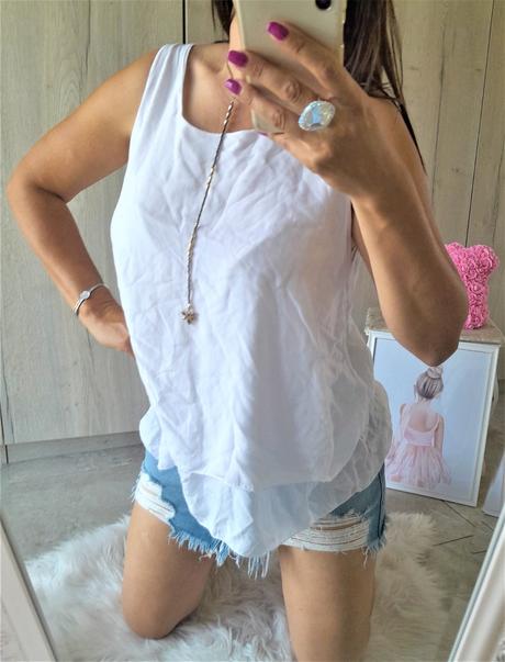 Biela blúzka-s/m, m