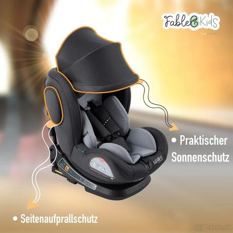 Otočne autosedačky 2 ks fable kids, 