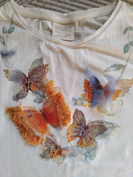 Tričko s motylmi, zara,122