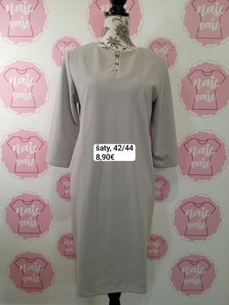 Elegantné šaty s jemnou ozdobou, 42