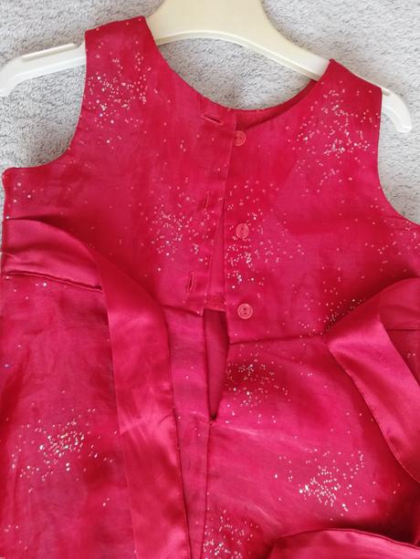 Červené šaty 3-4 roky, vianočné, tu,98