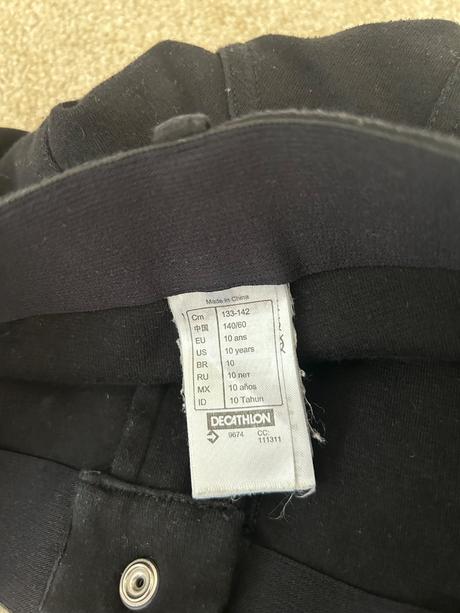 Jazdecké nohavice veľ. 140, decathlon,140