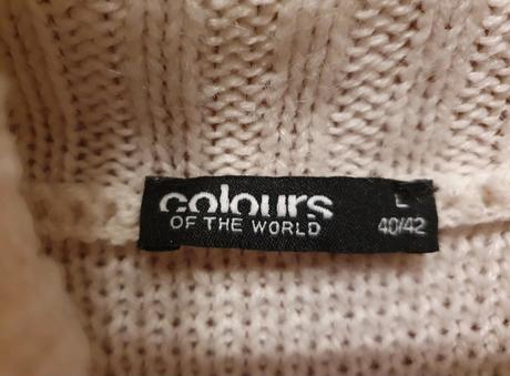 Dlhy pleteny rolak /saty oversize, colours of the world,l