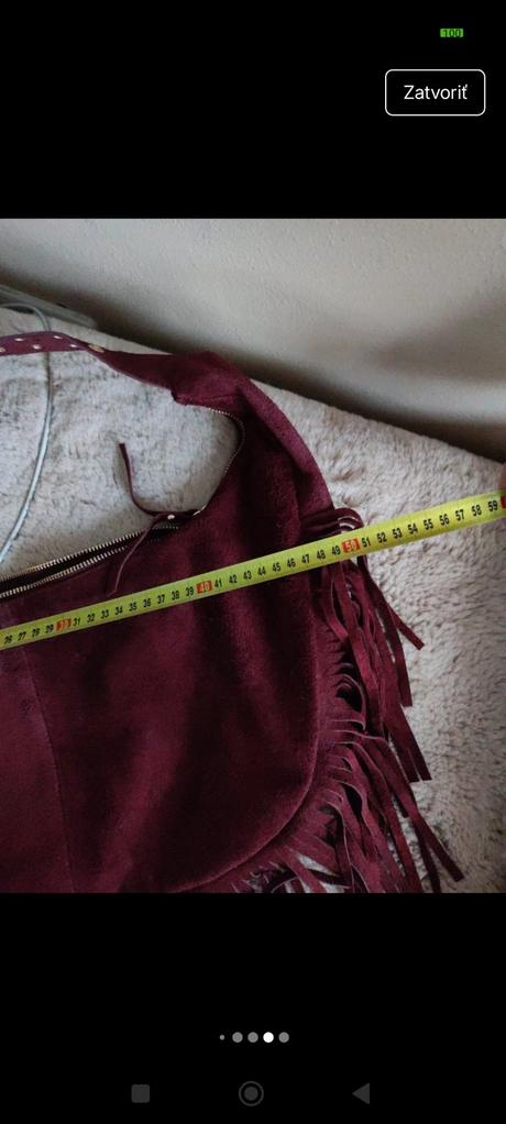 Dámska kožená kabelka, 