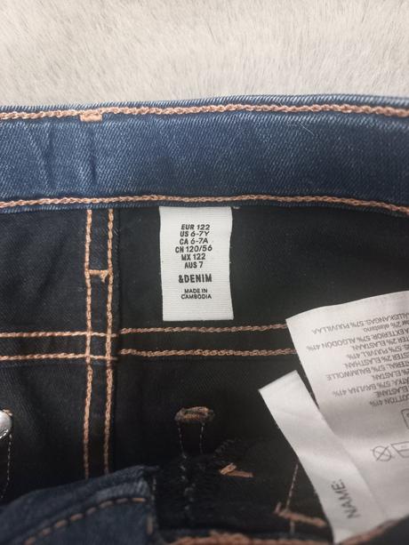 Elasticke riflovevsortky, h&m, 122, h&m,122