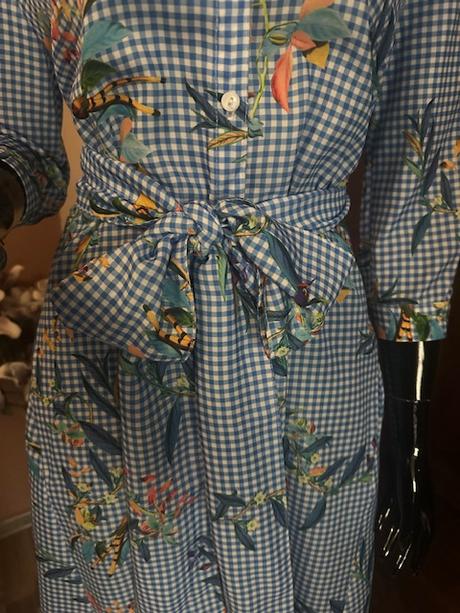 Kockované košeľové šaty s hrubým pásom chantall, chantall,40