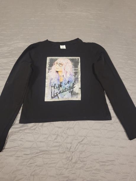 Čierne tričko, lindex,134