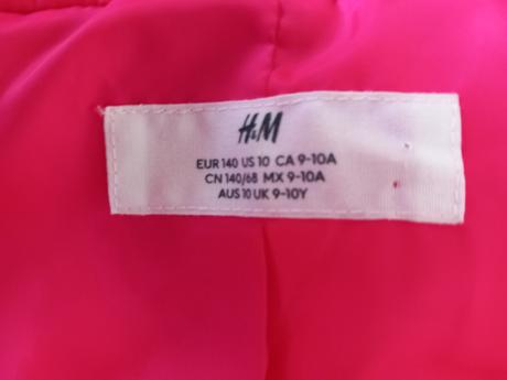 Zimná dievčenská bunda zn. h&m, veľkosť 140, h&m,140