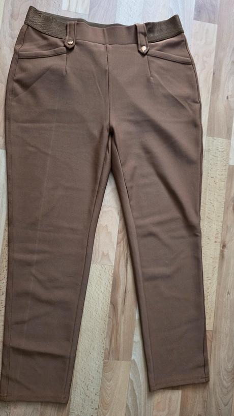 Hnede damske nohavice xl, stradivarius,xl