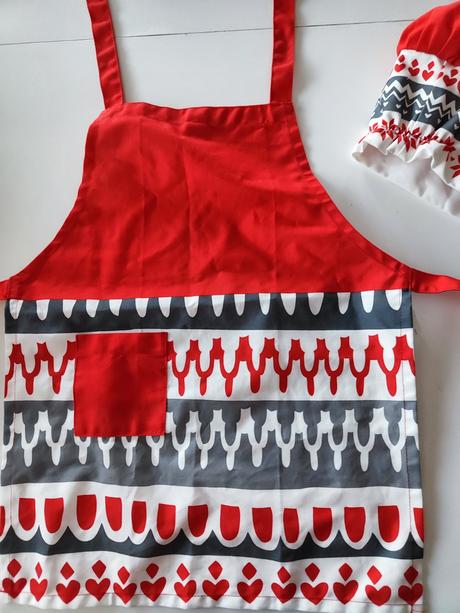 Detská kuchárska zástera a čiapka, 