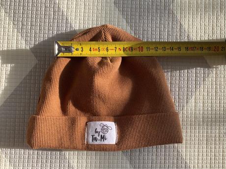 Súprava čiapky a nákrčníka škoricové, 62