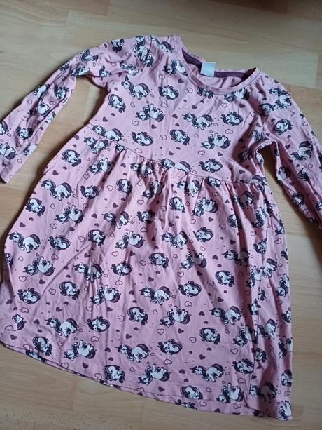 3x šaty dlhy rukav, 116