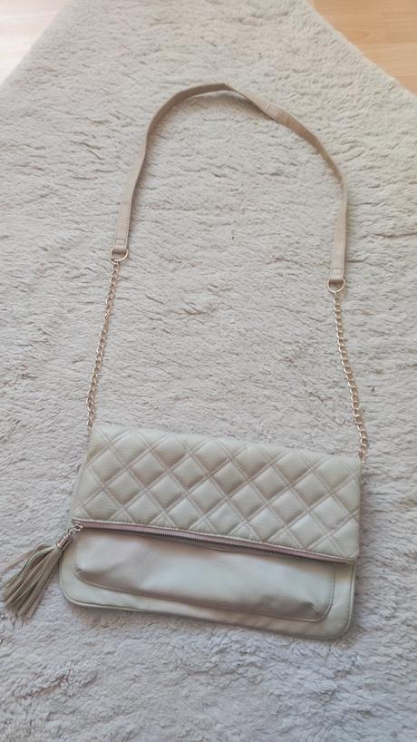 Dámska béžová listová kabelka, atmosphere