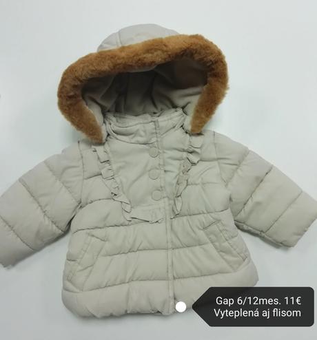 Zimná bunda gap s kožušinkou, gap,74