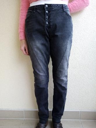 Čierne tieňované rifle s vysokým pásom, street one,m