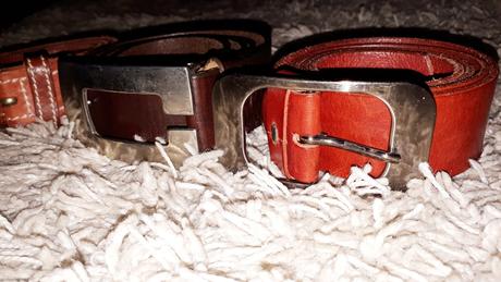 Kožený opasok m/l    80 - 95 cm, 