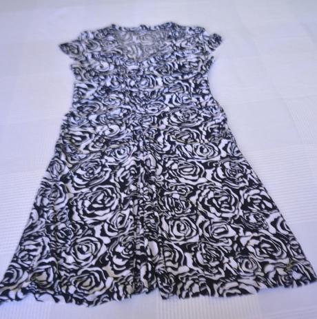 Čierno-biele letné šaty veľ. l-xl, l