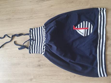 Šaty na ramienka námornícky štýl, 128