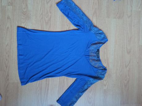 Modré čipkované tričko, gate,s