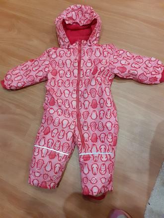 Zimný overal pre dievčatko, lupilu,80