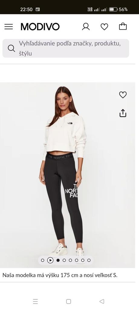 The north face crop mikina "m", m