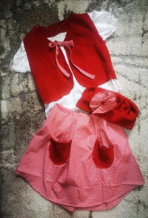 Červená čiapočka kostým 110/116 rez., 