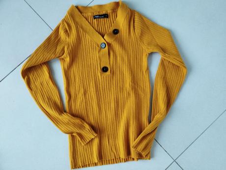 Horčicový svetrík, xs