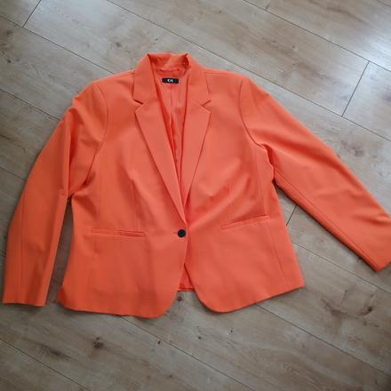 Koralovo-oranžové dámske sako, c&a,48