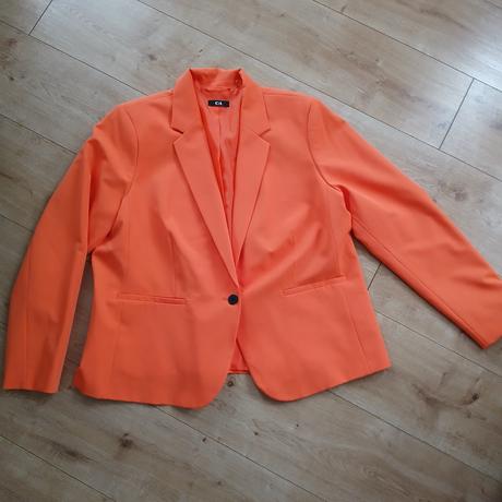 Koralovo-oranžové dámske sako, c&a,48