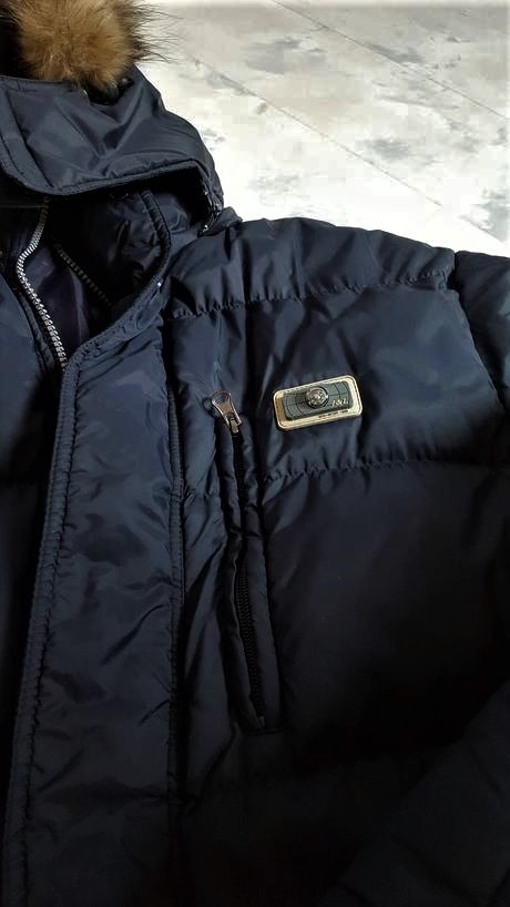 Teplá dlhá vetrovka / kabát, xl