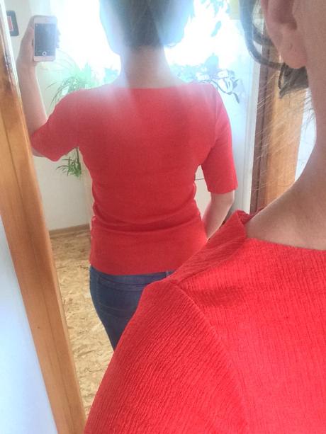 Oranžové tričko, h&m,m / s