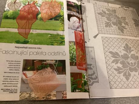 Burda - filetové háčkovanie, 