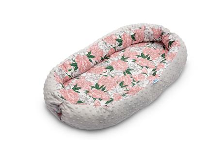 Sensillo hniezdo 70x30 cm šedé/kvety, šírka (cm): 30,dĺžka (cm): 70