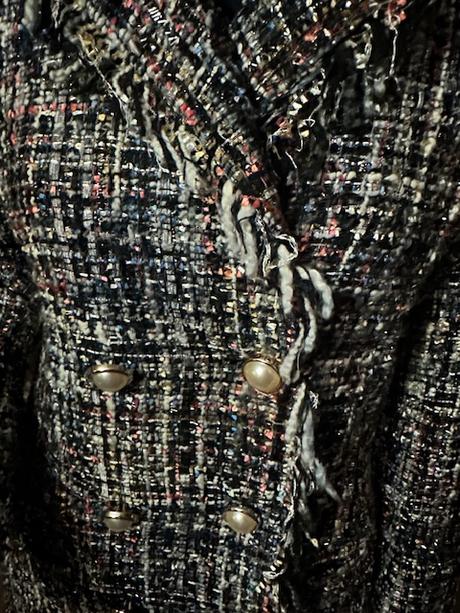 Krásny kabátik so striebornou niťou zn. gaudi, gaudi,l / m