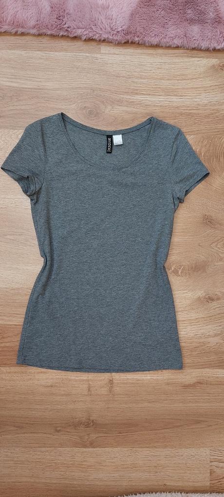 Šedé tričko h&m, h&m,36