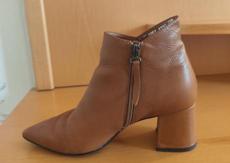 Čižmy horčicové kožené, 39