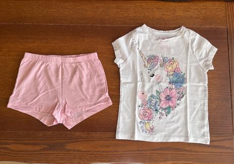 Letné pyžamko s jednorožcom 116, h&m,116