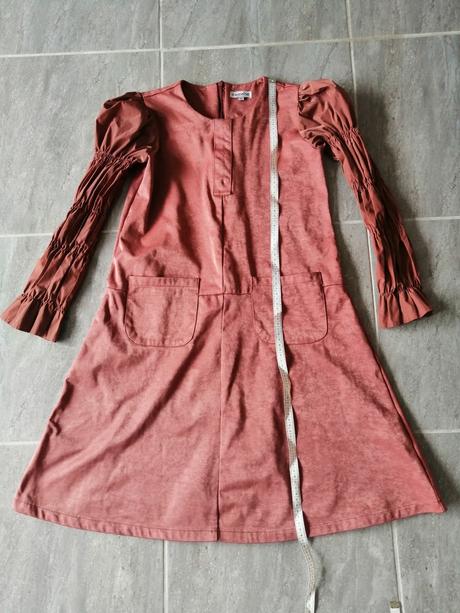 Tehlovooranžové šaty chemise, v42, 42