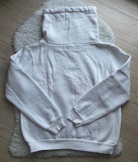 Biela mikina s rolakom, m