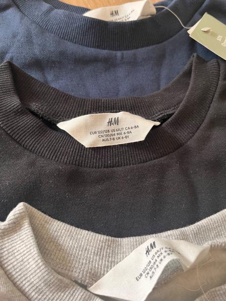 Jednofarebná mikina, h&m,122