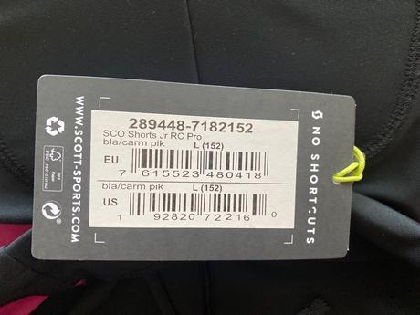 Detské cyklistické kraťasy scott, scott,152