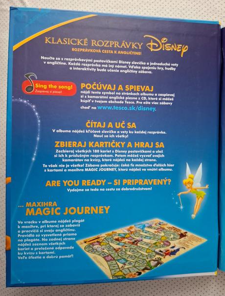 Disney "klasické rozprávky" (kniha, cd, hry) sj/aj, 