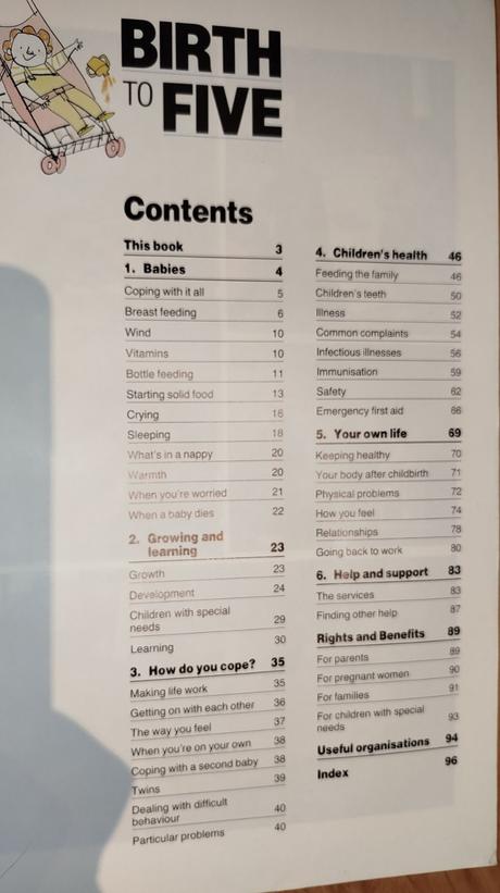 Kniha anglicka birth to five.,